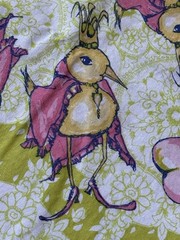 Feather Flock Tina Givens Dancing King Cotton Fabric Westminster Fibers 31×43″