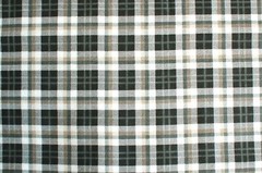 BTY*FACE MASKS* BLACK/TAN/GREY CHECK PLAID 100% COTTON FLANNEL FABRIC 42×36″