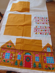 VIP Cranston GingerBear Gingerbread House Fabric Panel Soft Sculpture Cut-N-Sew