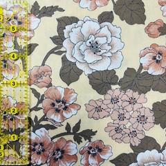 Floral Fabric 8-Pack Variety Pack Earth Tones Brown Cream Tan 100% Cotton