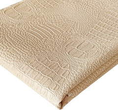 Crocodile Pattern Faux Leather Fabric 36″X54″ Marine Vinyl Soft Alligator Skin