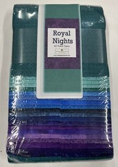 Royal Nights ~ 40 2-1/2 Strips ~ Wilmington Prints ~ Gems & Karats Collection