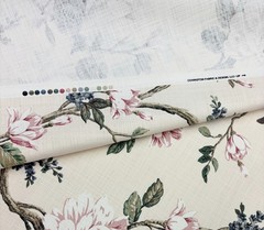 COVINGTON JOYBIRD 178 SILK BEIGE BIRD FLORAL MULTIPURPOSE FABRIC BY YARD 54″W