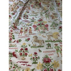 Richloom Platinum Collection Fabric rare 8 yards wide toile de jouy European 55”