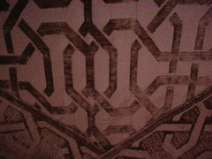 2Y Scalamandre VW 00507244 Wexford Espresso Chenille Lattice Upholstery Fabric