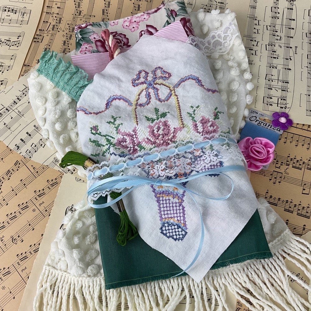 Heirloom Curated Fabric Bundle – Vintage Textiles One of a Kind Collection