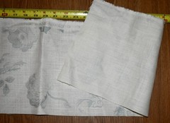 Mark Alexander YORK — GRISAILLE Blue-Grey 100% Linen Print Fabric LARGE REMNANT
