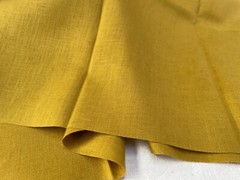 Soft Linen Fabric Material Curtains Dress Home Decor -140cm wide – Plain Mustard