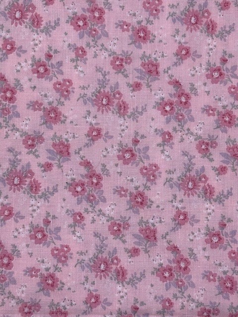 Pink Floral Fabric Peter Pan Fabrics Cotton 44″ BTY