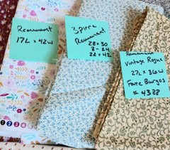 Mixed Lg lot fabric 100% cotton Floral Flowers Hearts Springs Indust Faye Burgos