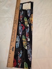 Race Car Fabric, Multicolored On Black Background, Cotton, 1/4 Yard