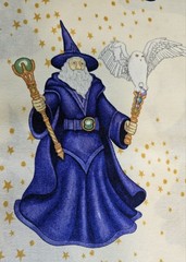 Spellbound Wizard Dan Morris Quilting Treasures, $18 Yd