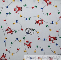 BonEful FABRIC FQ Cotton Quilt Blue White Winter Scenic Xmas Tree Forest Glitter