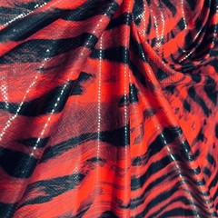 Swimwear Fabric Spandex Stretch Nylon Animal Print Zebra Black By Yard 60″ wide