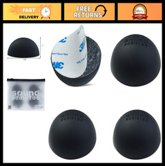 Silicone Isolation Feet 1.8” (4 Pack) for Amplifiers & Audio Equipment, Non-Ski