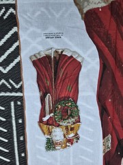 Daisy Kingdom VINTAGE SANTA CHRISTMAS DOOR PANEL XL Fabric Panel 60″X35″