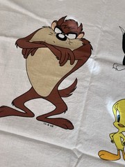Looney Tunes Vintage Cotton Fabric 45.5in x 32in- Cold Water Rinsed