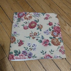 Concord Fabrics The Kesslers Floral Red On Yellow/Tan Cotton Traditional 42×82″