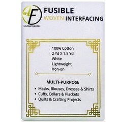 Fusible Interfacing for Sewing, Fleece, Iron on interfacing White