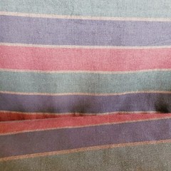 Striped Upholstery Fabric WEAVE Woven BLUE Green RED gold Retro stripe Vintage