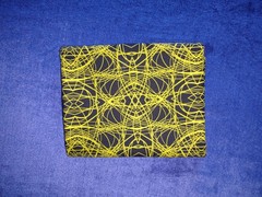 Benartex PATTERNISTA Paula Nadelstern 2 Yards Neon Yellow Lines On Black 44″…
