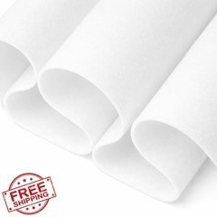FabricLA Felt Fabric White 10 Yard