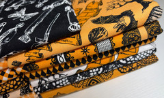 Halloween Fabric Bundle – 13 Assorted Half-Yard Cuts