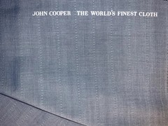 John Cooper Vintage Sky Blue 50% Mohair 50% Wool English Suiting 2.9m 275 g/m