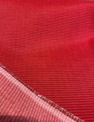 Bryant Outdoor Red Verticality Ticking Stripes Fabric By the yard