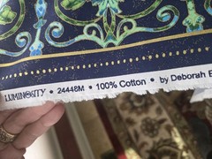 Luminosity Butterfly-cream Multi Metalic 24X44 Panel by Northcott Fabric CRAFT!