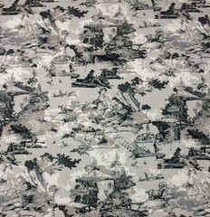 PREMIER PRINTS BIRMINGHAM MERCURY COUNTRY TOILE WORN AWAY FABRIC BY THE YARD
