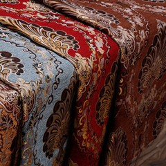 Thicken Chenille Pillow Cushion Case Upholstery Material Jacquard Sofa Fabric