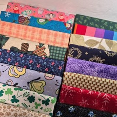 Fat Quarter Bundle 45 FQ Cotton Quilting Fabric Stash Builder Mixed Fabric Lot