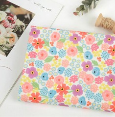 OEKO-TEX Flower Floral Patterned Fabric made in Korea By the Half Yard