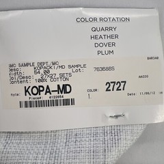 Nate Berry’s 4 Large Fabric Samples 25 1/2″ W X 25 1/2″ L, Various 4 Colors