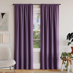 Rianna Theater Grade Extreme 100% Total Blackout Rod Pocket Curtain Panel, Ameth