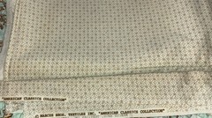 Marcus Bros. Textiles, Inc. Fabric 2 Yards Plus 98×45 Beige Pattern Vintage