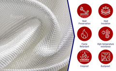 Fiberglass Woven Roving 18 Oz, Plain Weave Cloth 50″ Wide X 3Yds for Boat & Pool