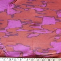 Pink & Orange Moire-Pattern Silk Chiffon -Designer Nanette Lepore Overstock