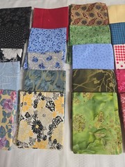 30 Cotton/ Cotton Blend Fabric Fat Quarters 18×21/22 No Duplicates Sew Quilt