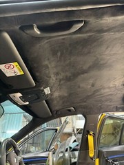 Black Headlining Foam Backed Suede Stretch Material for Auto Car Headliner
