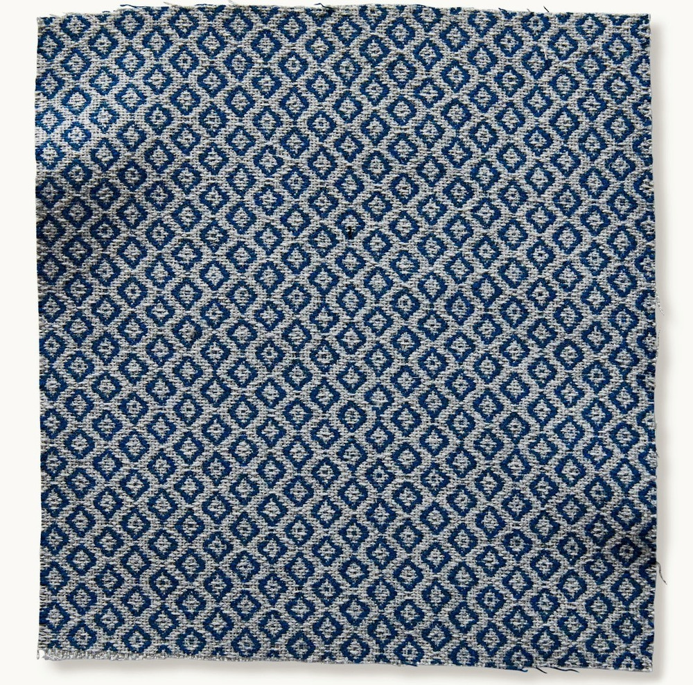 Peter Dunham Outdoor Performance Diamond Weave Fabric – Heera Indigo / Grey 2yd