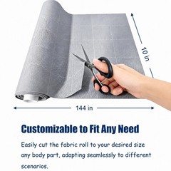 10×144 Silver Infused Fabric Roll – Breathable, Non-Adherent, Skin Fold Protecti
