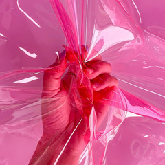 | 12 Gauge Pink Solid Clear TPU Waterproof Vinyl Fabric for Sewing
