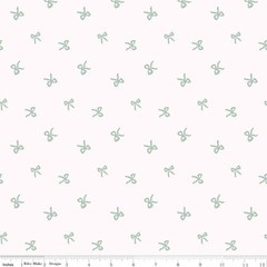 Sweet Cotton Tales Twirls & Ties Cream Fabric by the Yard or Fat Quarter | Riley