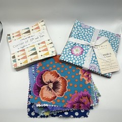 Moda & Kaffe Fassett Fabric Charm Pack Lot – Rowan FreeSpirit Precuts 30-42 Pcs