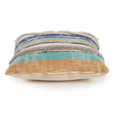 Davina Eclectic Multicolored Striped Hypoallergenic Polyester 18 In. X 18 In. In