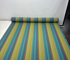 SUNBRELLA 56096 ASTORIA LAGOON AQUA STRIPE OUTDOOR FURNITURE FABRIC BY YARD 54″W
