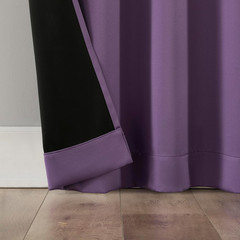 Rianna Theater Grade Extreme 100% Total Blackout Rod Pocket Curtain Panel, Ameth