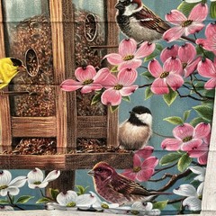 The Joys of Spring Artwork by Abraham Hunter Quilt Panel Northcott 36″ x 43″
